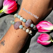 Cargar imagen en el visor de la galería, Love Bracelet-Rose Quartz/Amazonite