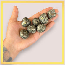 Cargar imagen en el visor de la galería, Tumbled Pyrite Nuggets