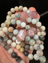 Cargar imagen en el visor de la galería, Love Bracelet-Rose Quartz/Amazonite