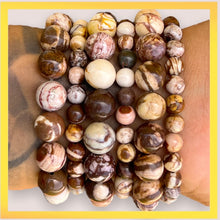 Cargar imagen en el visor de la galería, Brown Zebra Jasper Bracelet