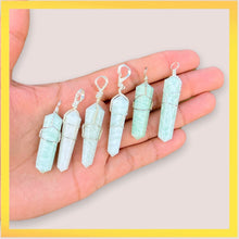 Cargar imagen en el visor de la galería, Amazonite Double Point Pendant