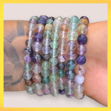 Cargar imagen en el visor de la galería, Fluorite 6mm Bracelet
