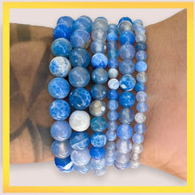 Cargar imagen en el visor de la galería, Blue Agate Bracelet