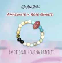 Cargar imagen en el visor de la galería, Love Bracelet-Rose Quartz/Amazonite
