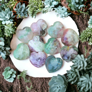 Puffy Fluorite Heart