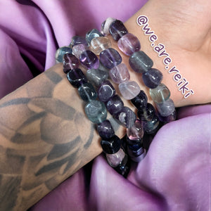 XL Tumbled Fluorite Bracelet