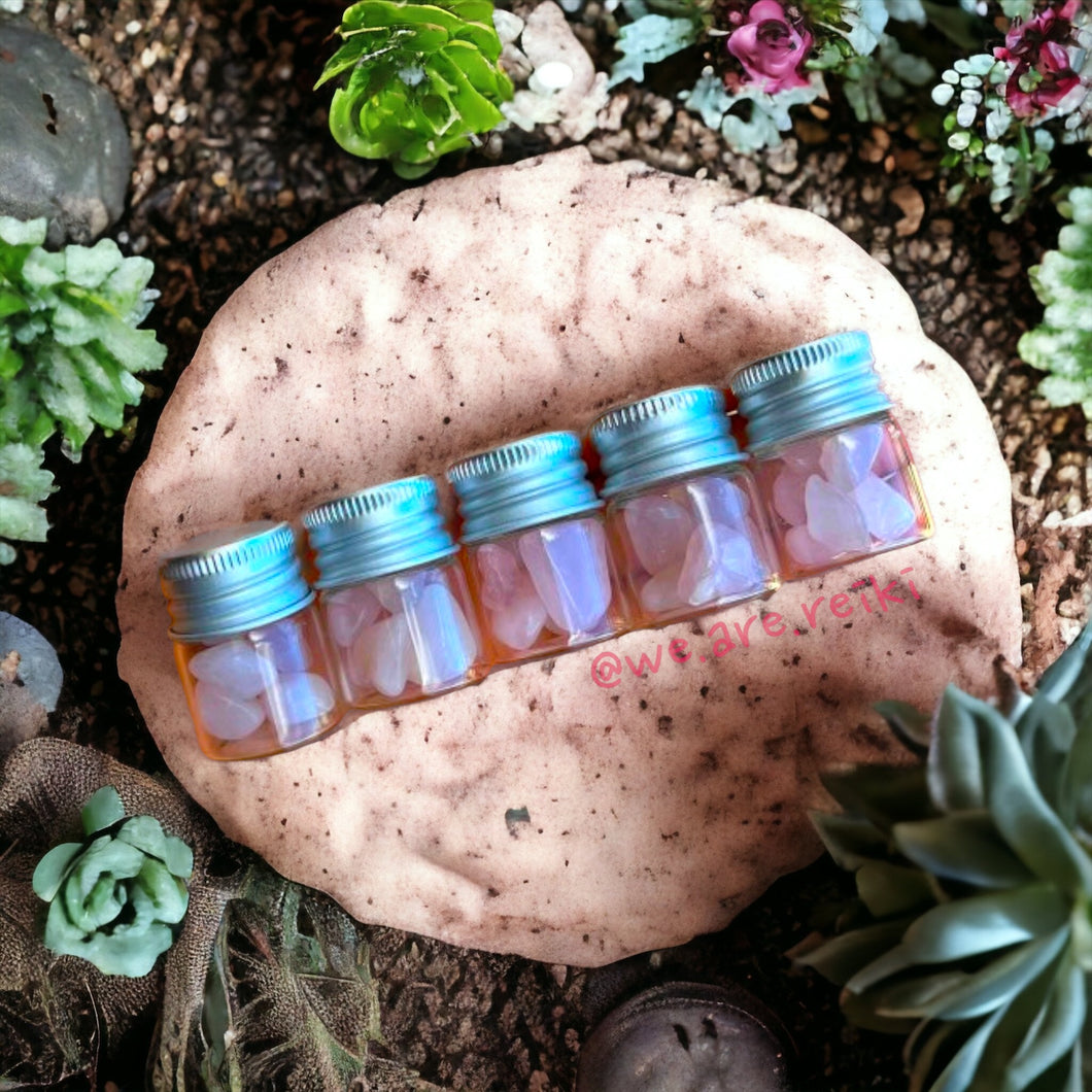 Rose Quartz Tiny Jars
