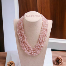 Load image into Gallery viewer, Rose Quartz Chip Necklace
