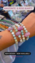 Load and play video in Gallery viewer, Love Bracelet-Rose Quartz/Amazonite
