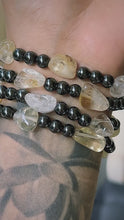 Load and play video in Gallery viewer, Citrine - Hematite Bracelet
