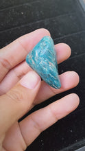 Load and play video in Gallery viewer, Blue Apatite polished
