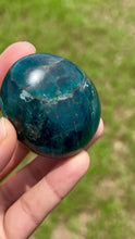 Load and play video in Gallery viewer, Blue Apatite Palm Stone
