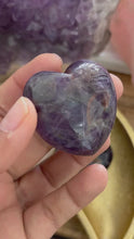 Load and play video in Gallery viewer, Puffy Amethyst heart
