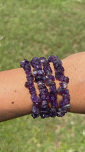 Load and play video in Gallery viewer, Amethyst Chip Bracelet
