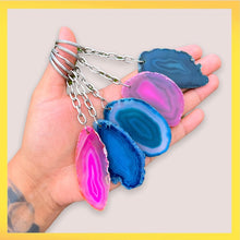 Load image into Gallery viewer, Agate Keychains
