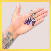 Load image into Gallery viewer, Amethyst Point Keychain
