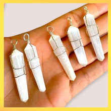 Load image into Gallery viewer, Selenite Double Point Pendant
